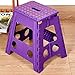 KARMAS PRODUCT Super Strong Folding Step Stool 15 Inch Portable Carrying Handle for Adults and Kids.Great for Kitchen Garden Purple