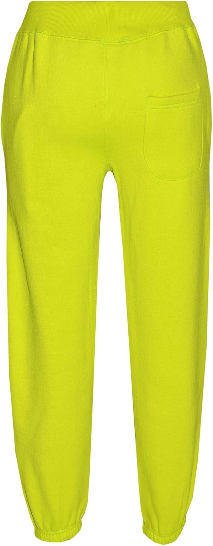 neon green jogging suit