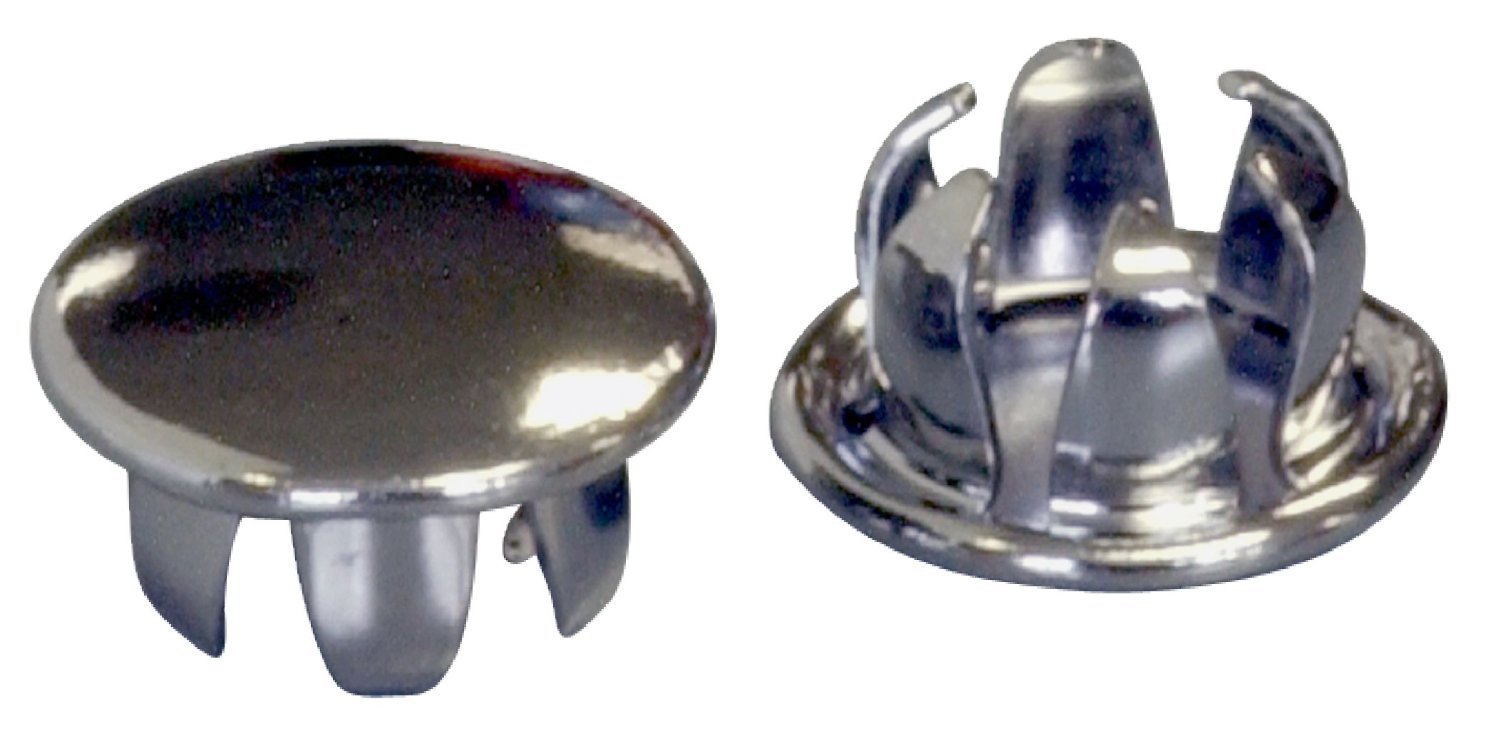 The Hillman Group 943341 Chrome Hole Plugs, 1/4Inch, 5