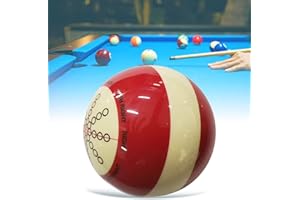 Billiards Cue Ball Training Artifact, Standard Billiard Pool Table Practice Training Cue Ball Resin 2.24" Diameter Beginner S