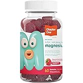 Chapter One Magnesium Gummies, Great Tasting Magnesium for Kids, Calm Kids Magnesium, Magnesium Gummies for Women and Men, Certified Kosher, (60 Flavored Gummies)