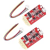 hiBCTR 2-Pack CT14 Bluetooth 5.0 Amplifier Board, 5V, 5W+5W | Class-D dual channel, under 0.3% THD, USB-C charging port, for DIY speaker upgrades, 40x40mm