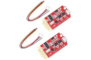 hiBCTR 2PCS CT14 Stereo Bluetooth 5.0 Amplifier Board - 5V F-Class 5W+5W Dual Channel AMP Module w/USB Charging Port for Speaker DIY