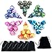 SmartDealsPro 6 x 7 Sets(42 Pieces) Double Colors Polyhedral Dice Set with Pouches for Dungeons and Dragons DND RPG MTG Table Games D4 D6 D8 D10 D12 D20 (Color 2)