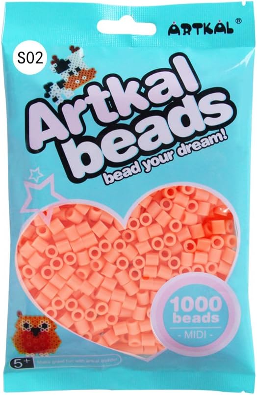 ARTKAL Fuse Beads 1000 Count Burning Sand S02