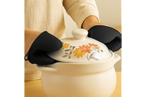 2 Pcs Mini Silicone Oven Mitts Heat Resistant Potholder, Mini Silicone Oven Gloves, Cooking Pinch Mitts, Finger Pinch Grips f