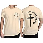 Christian Shirts for Men Religion Faith Shirts Scripture Nail Jesus Cross Graphic Tees Bible Verse Short Sleeve Tops