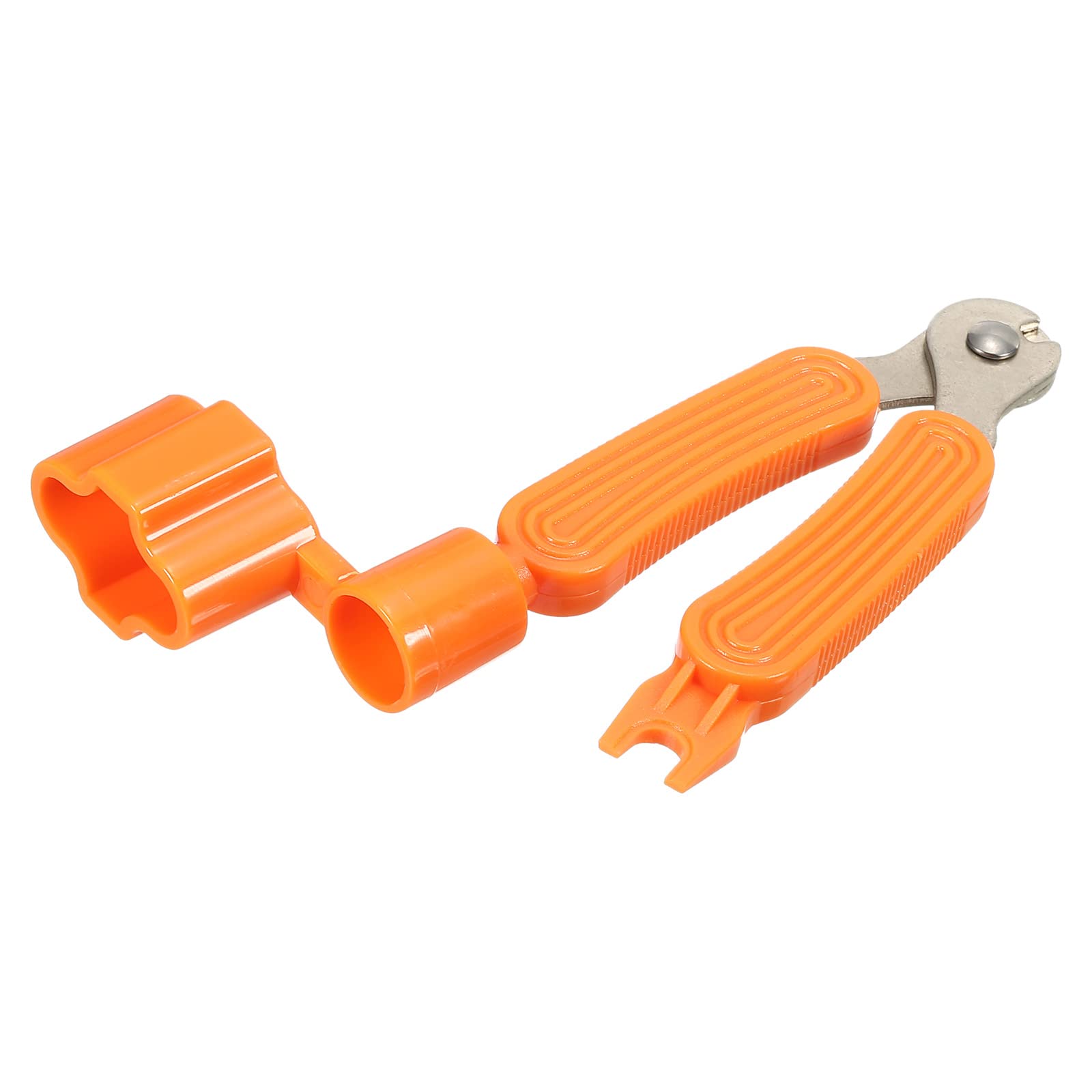 PATIKIL Guitar String Winder Bridge Remover Pin Puller String Cutter Multifunctional Guitar Tuning Tool Bass Guitar Accessories, Orange