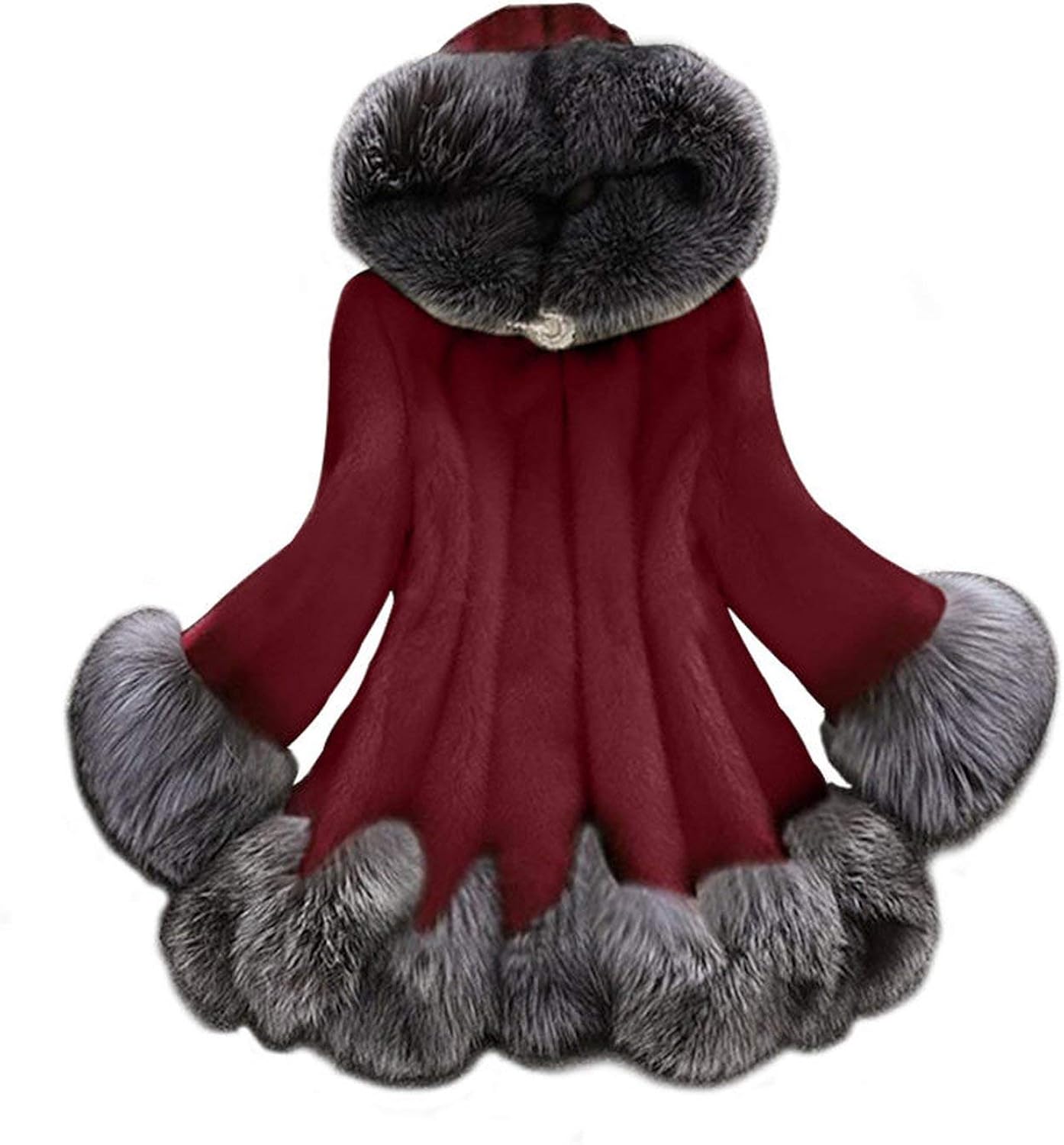 Perfectdisplay Faux Fur Coat Women Autumn Winter Mink Fur Coat Plush