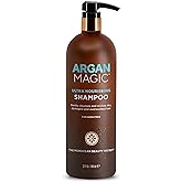 Argan Magic Ultra Nourishing Shampoo - Argan Oil and Antioxidants to Nourish and Restore Damaged and Over-Processed Hair Types | Made in USA, Paraben Free, Cruelty Free (32 oz)