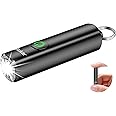 Blukar Mini Flashlight Rechargeable, Small Keychain EDC Flashlights with 3 Modes, IPX6 Waterproof, Memory Function, Compact P