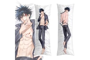 QIWUQIOWQ Fushiguro Megumi Body Pillows Body Pillow Anime Body Pillow Anime Girl 2wt Pillowcase Japanese Anime Body Pillow Cover Dakimakura 59”x20” Hugging Pillow Cover