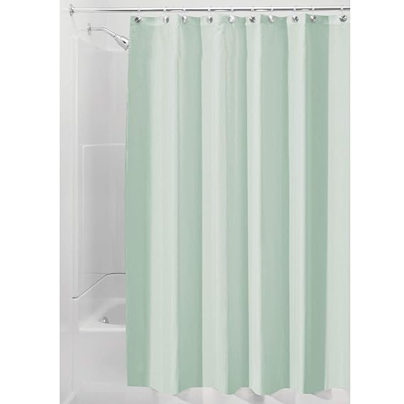 InterDesign Poly SC/Liner Cortina de baño de Tela | Cortina Impermeable