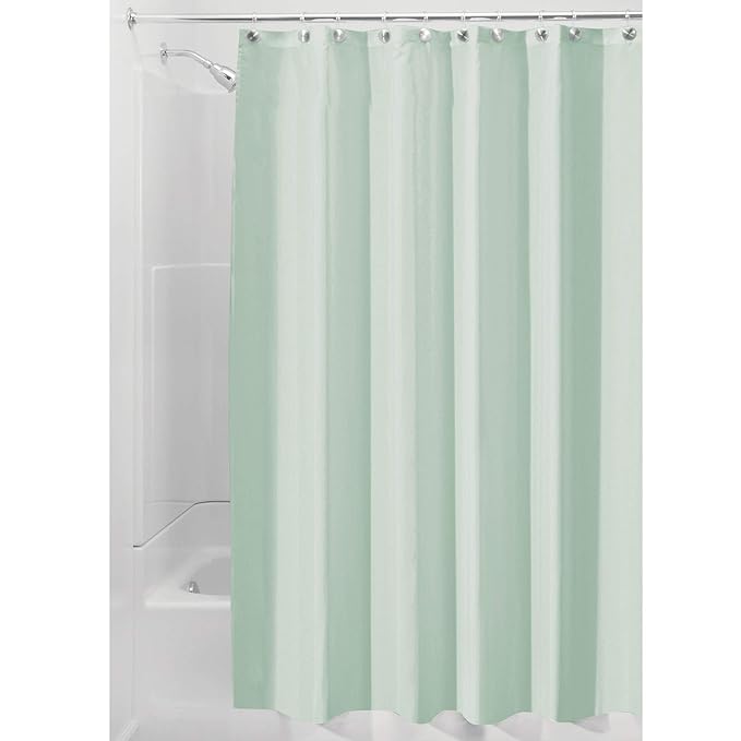 InterDesign Poly SC/Liner Cortina de baño de Tela | Cortina Impermeable
