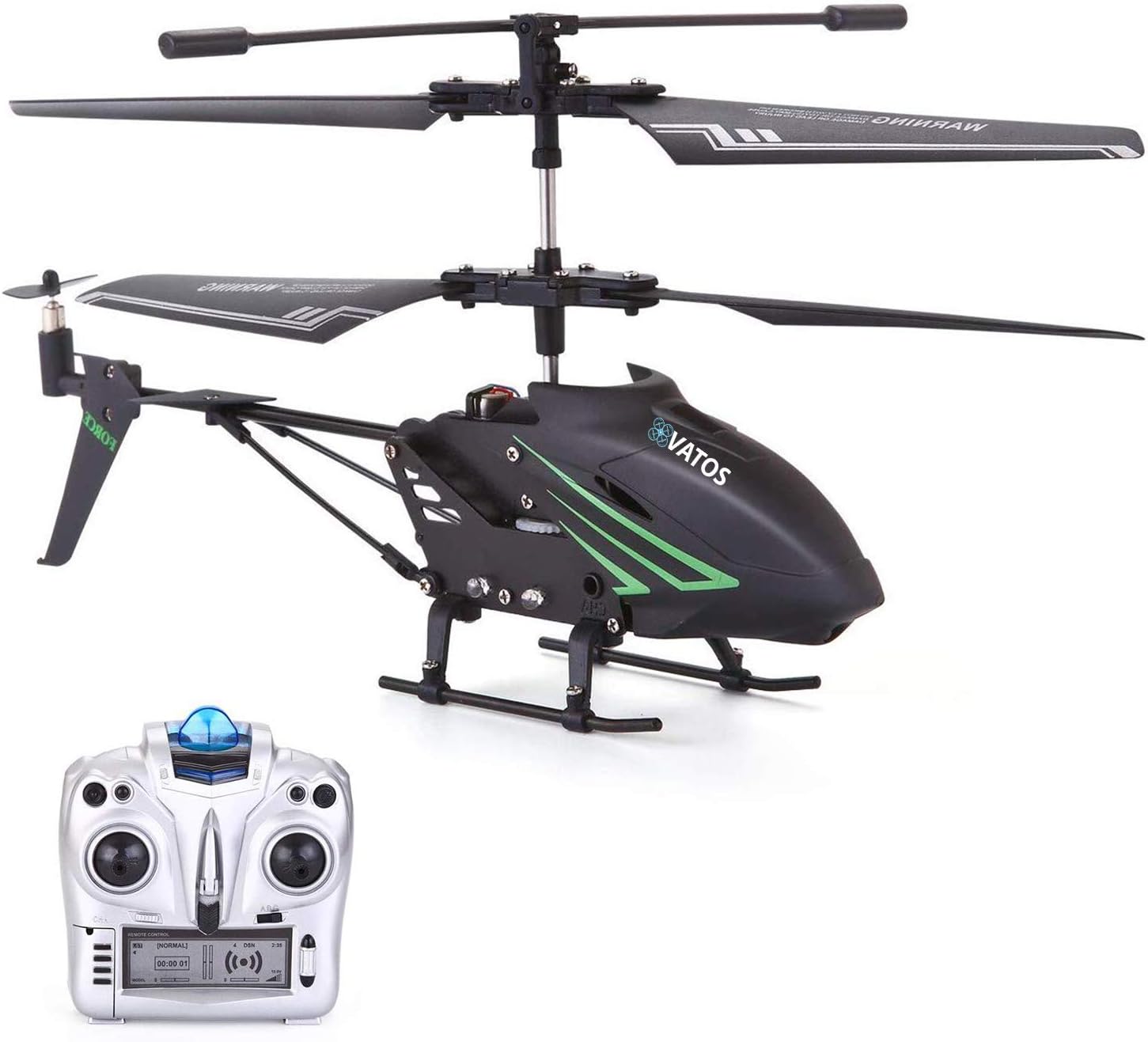 VATOS RC Helicopter, Remote Control Helicopter with Gyro and LED Light