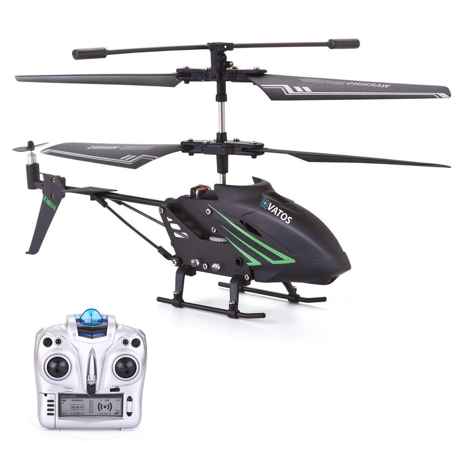 VATOS RC Helicopter, Remote Control Helicopter with Gyro and LED Light