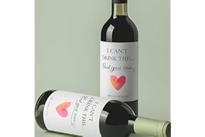 6 PCS Pregnancy Announcement Wine Labels Baby Announcement