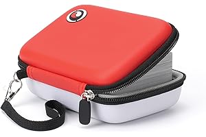 ChuStory Card Case Binder for PM PTCG Magic MTG Trading Cards, Card Box Holds Up to 300+ Cards Competitive PK Gaming Specialized Card Box (Red)