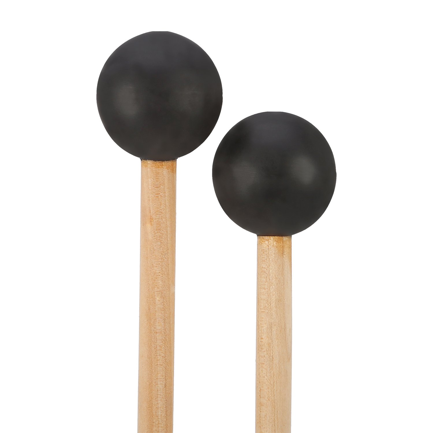 Photo 1 of Shappy Bell Mallets Glockenspiel Sticks, Rubber Xylophone Mallet Percussion with Wood Handle, 15 Inch Long (Black)