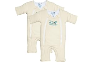 Magic Sleepsuit Baby Merlin's 100% Cotton Baby Transition Swaddle - Baby Sleep Suit - Cream 2-pack - 3-6 Months