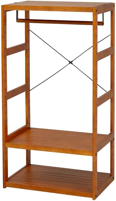 Amazon Co Jp ワイエムワールド ハンガーラック 子供用 キッズハンガー ルリアプチ ブラウン 00 186 ホーム キッチン