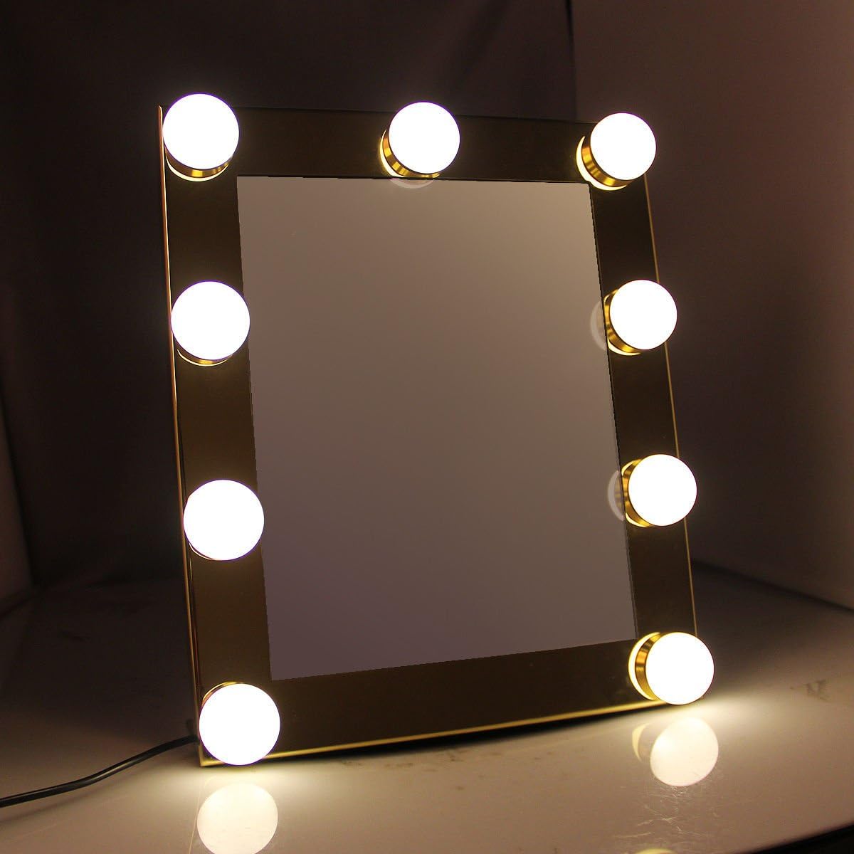 Best White Hollywood Makeup Vanity Mirror With Light Stage