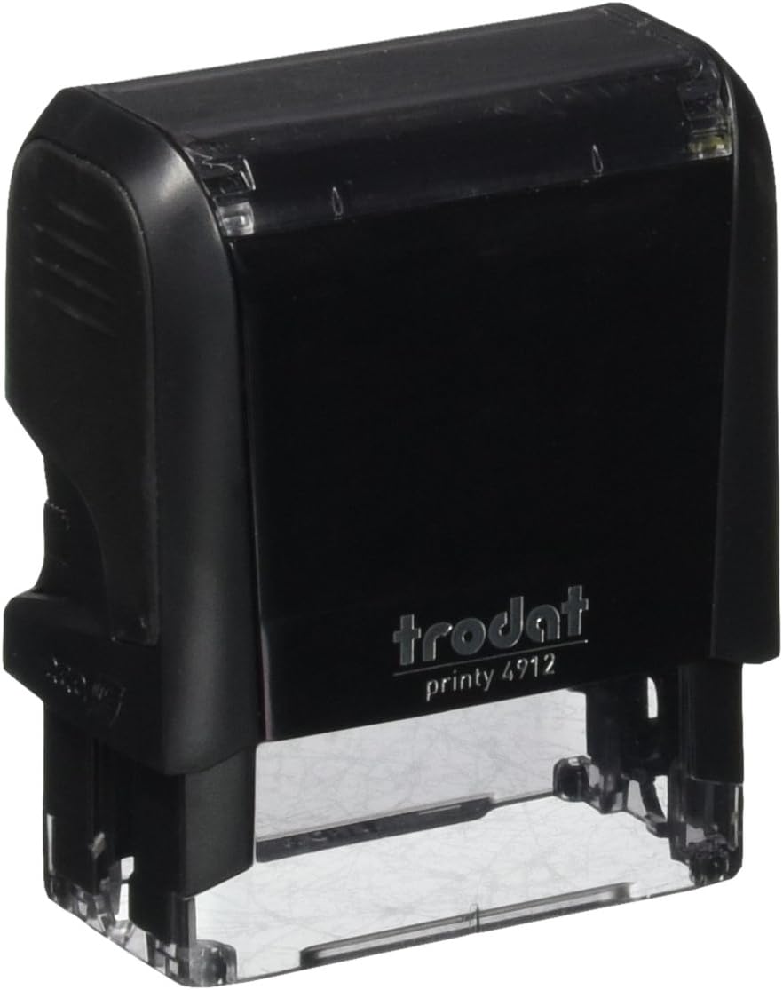 Trodat Stempel 4912 Printy 4.0 Eco-sw, Black, Grey, 47 x 18 mm