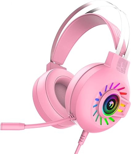 Amazon M10 ゲーミング ヘッドセット ヘッドホン ヘッドフォン 有線 3 5mm Usb 軽量 マイク付き 全指向性マイク ゲーム用 ノイズキャンセリング 騒音低減 5 1ch サラウンド音量調整機能付き Pc Ps4 Switch Xbox スマホ Nintendo Xbox Oneに対応 Rgbバックライト 重低音