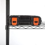 FTEYUET 6-Tier Metal Shelving Unit Black Heavy Duty Wire Storage Shelf view 6