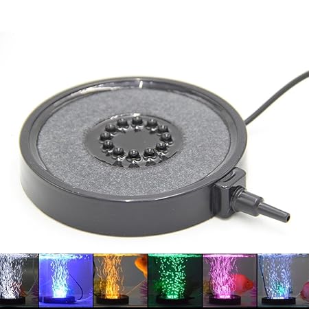 JunBo 12 LED Unterwasserbeleuchtung Luftpumpe und Beleuchtung Dekoration für Aquarium Teich Brunnen Garten