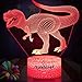 LLAMEVOL Dinosaur Kids Night Lights T Rex Christmas Gift Birthday Dino Toys 3D Illusion Lamp Boy Girl 7 Color