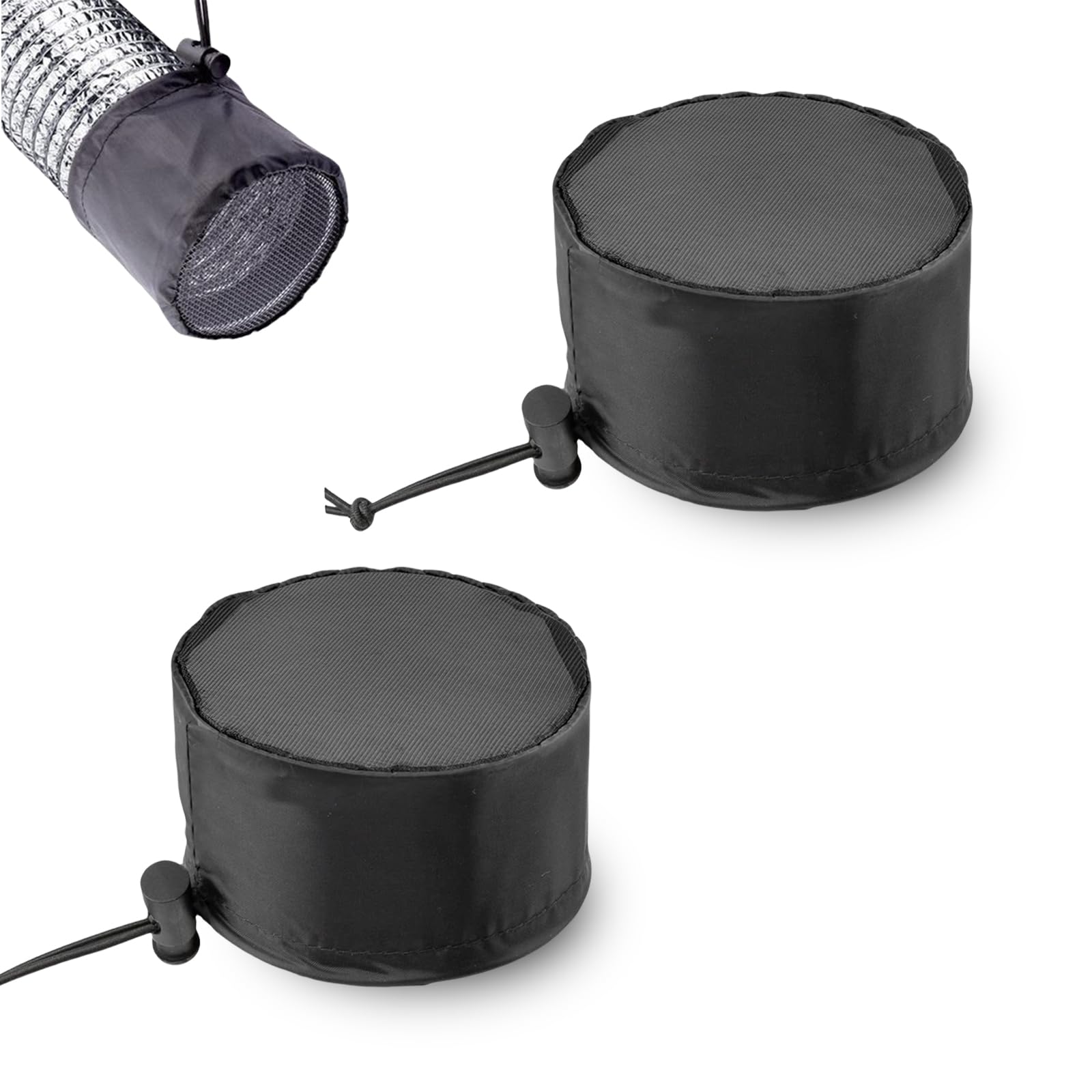 INCAUCA 6 Inch Grow Tent Vent Cover Filter, 2Pcs Grow Tent Duct Filter Vent Cover w/ Elastic Band & Fixed Buckle, Mesh Net Shield for Plant Grow Tent Ventilation Fan Exhaust Screen