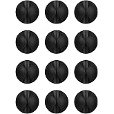 Flezoo 12PCS Black Adhesive Cable Clips Cord Organizer for Wire Management | Residue-Free Strong Adhesive, No-Drill Install, For Charger Headphone Cords, Home Office Desk Car Nightstand, Wire Organizer