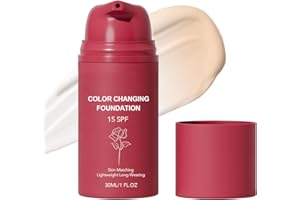 Foundation Korean, Color Changing Foundation, Flawless Color Changing Foundation Makeup Base Moisturizing Liquid, Natural Moi