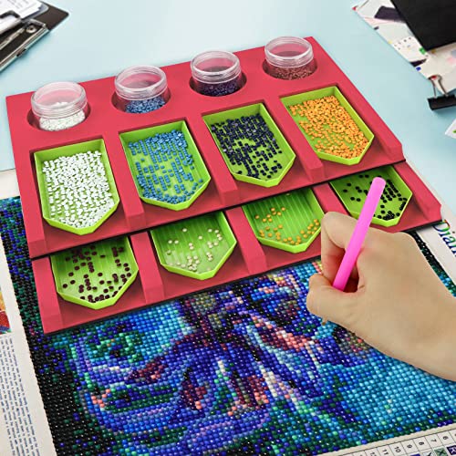 Diamond Painting Accessories Tray Organizer, MultiBoat Tray Holder for