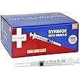 Brandzig 3ml Syringe with Needle - 23G, 1" Needle (100-Pack)…