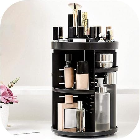 Amazon バニティメイクオーガナイザー 1ピース360度回転化粧品収納ディスプレイホルダー調整可能な化粧ブラシ口紅化粧品収納ボックス A Big Incisors Ca メイクボックス 通販