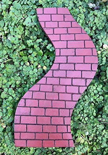 Miniature Dollhouse Fairy Garden Mini Resin Curved Brick Path Walkway
