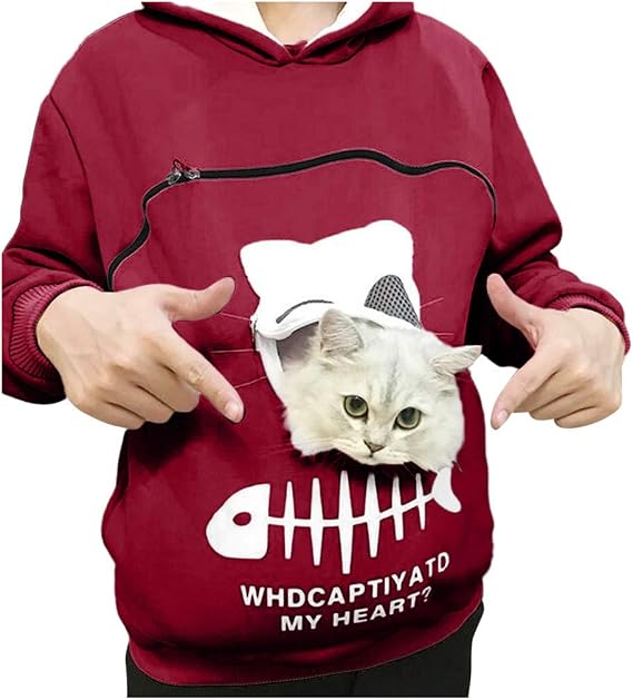 cat pouch sweatshirt amazon