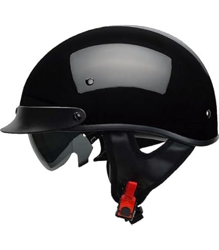 Vega Helmets Warrior Motorcycle Half Helmet w/Sunshield, Patriotic Flag Graphic XS (7817-051) : Automotive