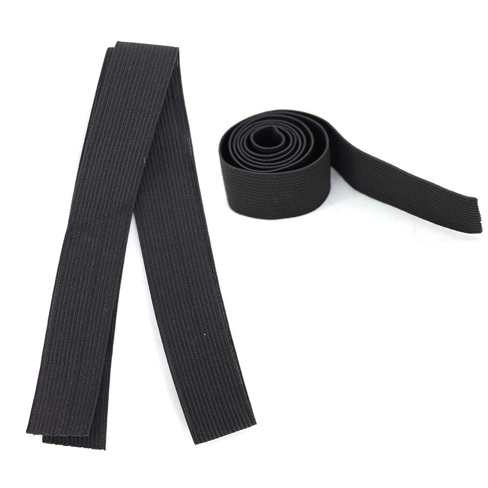 Towarm Black Elastic Band for Wig/Lace Frontal/Lace Closure Making Wig Accessories 6pcs (Black)