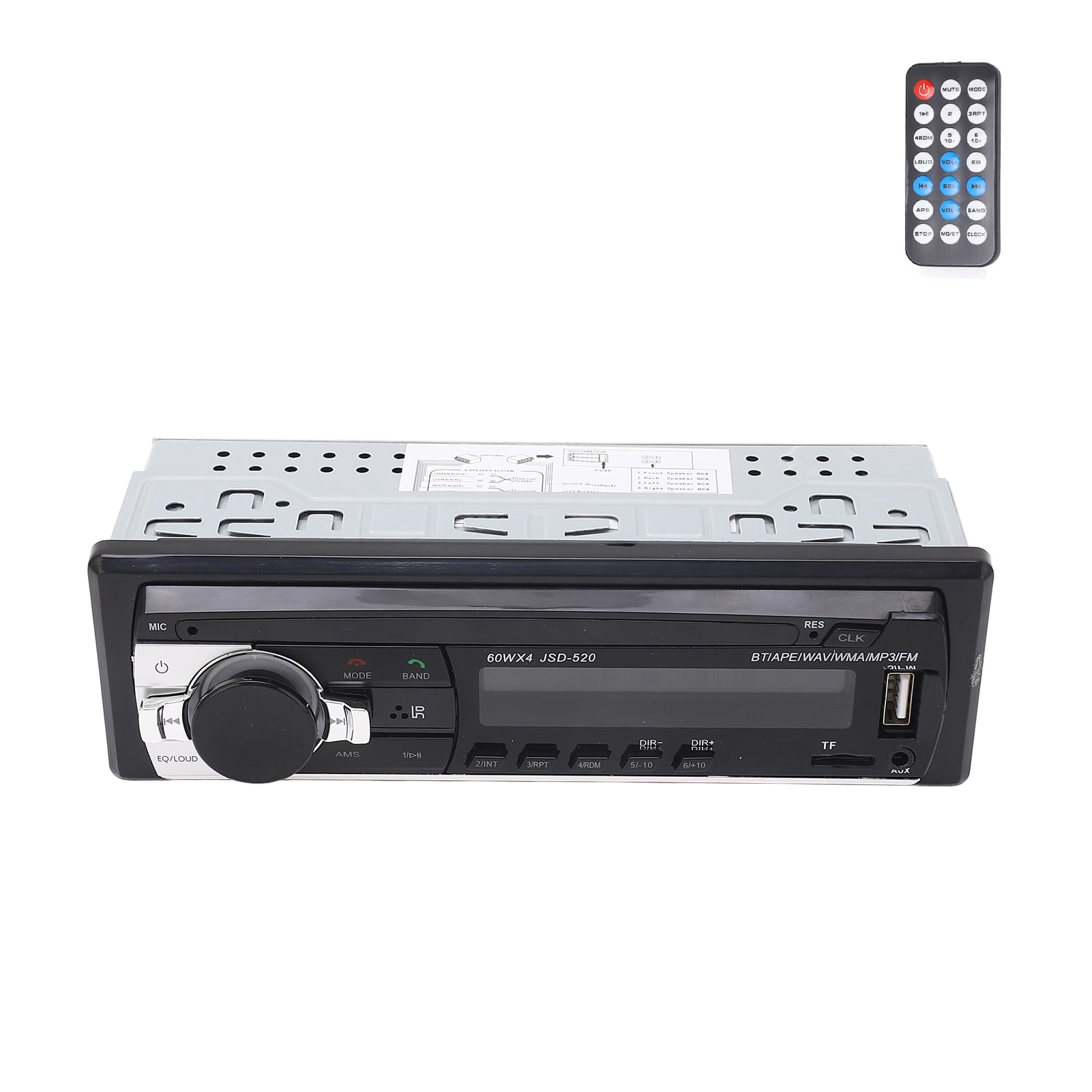 Multimedia Car Stereo Receiver, Car Radio AI Voice Control LED Display, Bluetooth Hands Free Calling, Support MP3 WMA WAV, USB2.0 Car MP3 Player Audio Systems