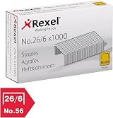 Rexel No.56 (26/6) Staples Box of 20000 for Desktop Staplers Grey view 4