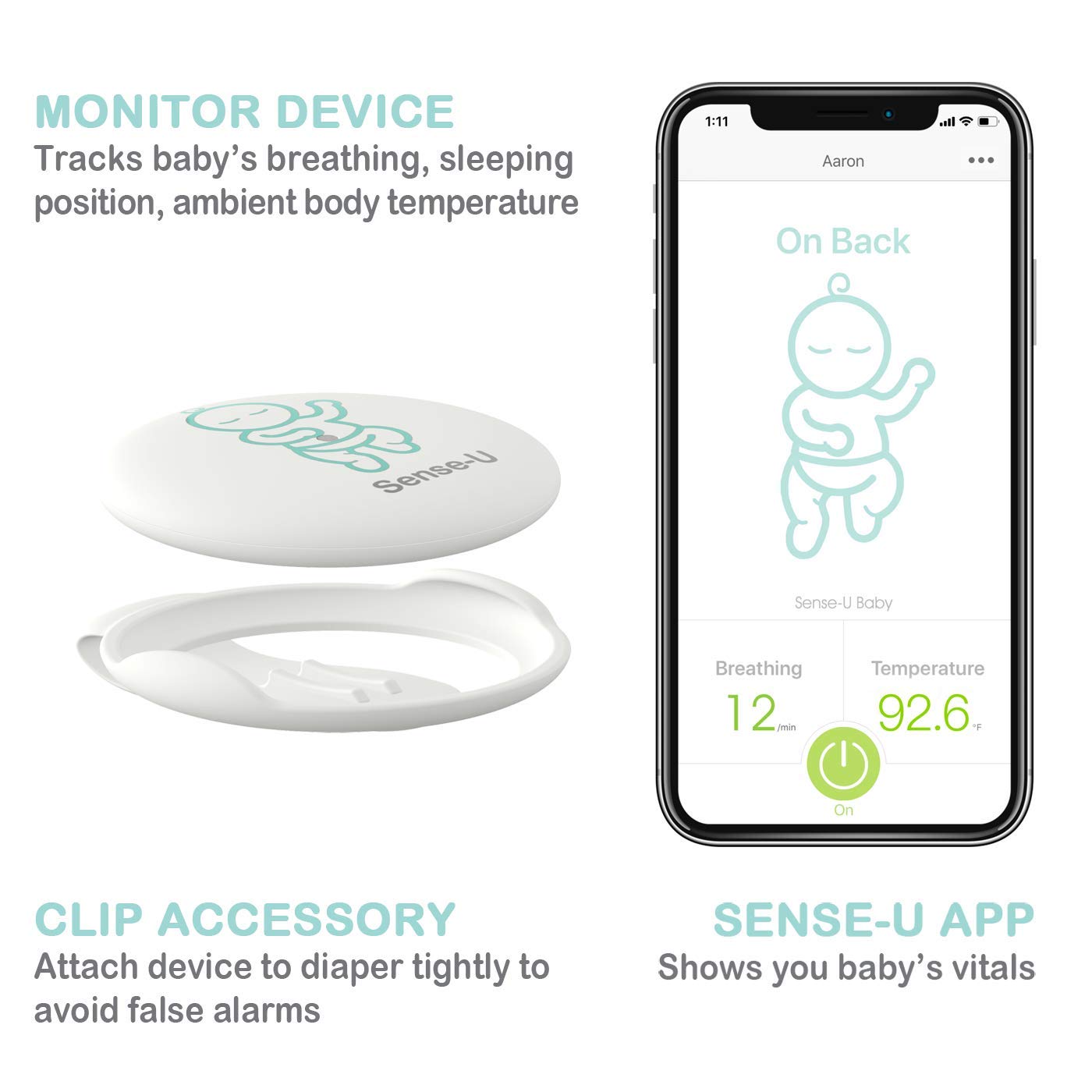 device to monitor baby breathing