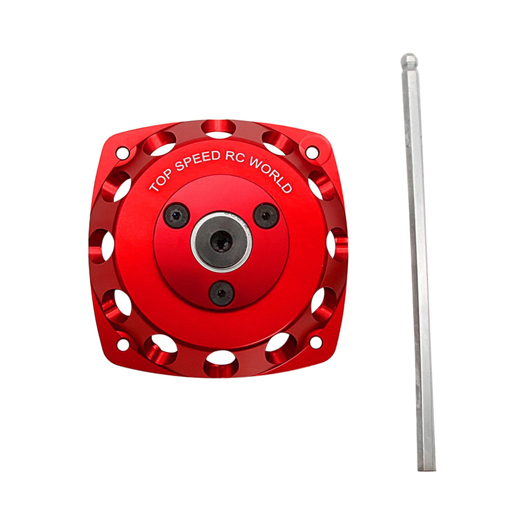 smTSRC CNC Aluminium RC Electric Rotor Starter for 23-30.5CC Engines 1/5 HPI Rovan BAJA LOSI RC Car Parts (Red)