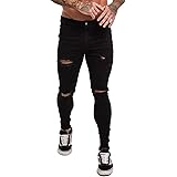 GINGTTO Skinny Jeans for Men Stretch Slim Fit Ripped Distressed