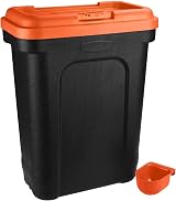Elito Home & Garden Dry Pet Food Storage Container 30L Red with Scoop