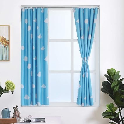 Amazon Com Be Xn Cloud Print Blackout Curtain Panel Window