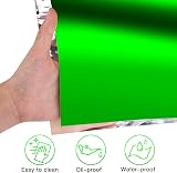 ELECLAND Green Plastic Tablecloth 137 x 274 cm Rectangular Foil view 3