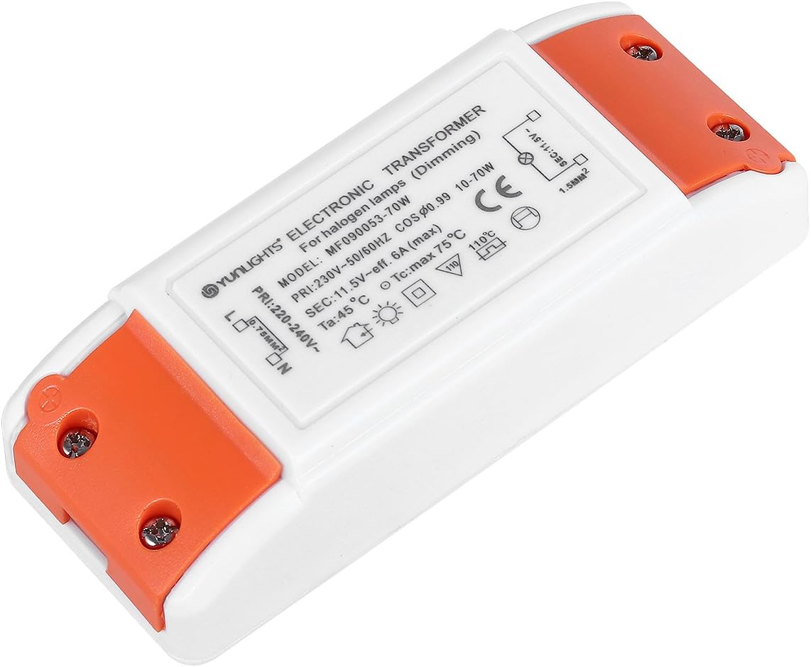 YUNLIGHTS LED Transformer Low Voltage 70W AC 220240V to AC 12V for